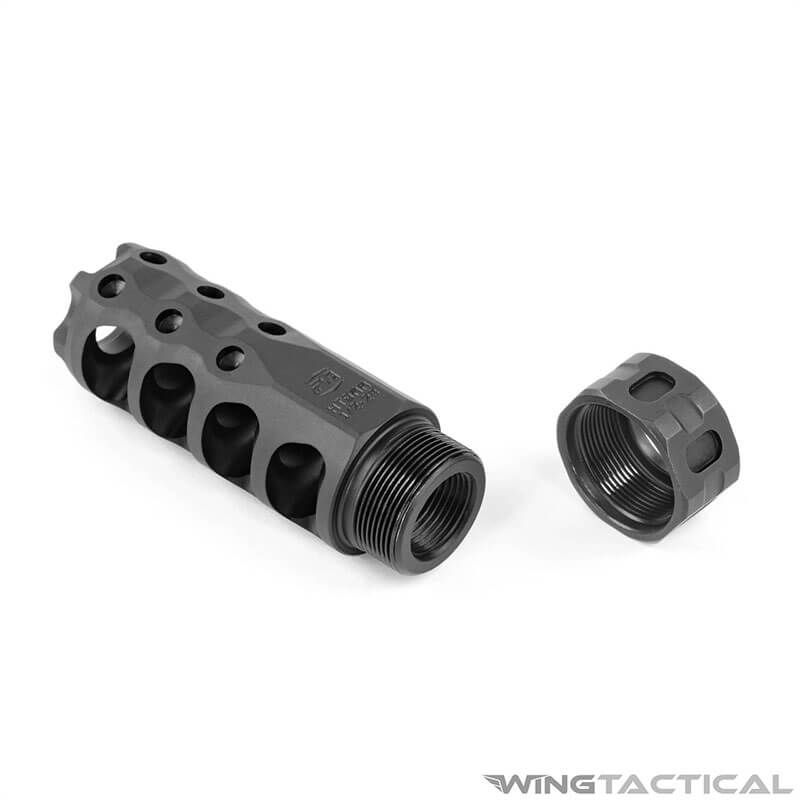 Precision Armament Hypertap muzzle brake for 9mm and .350 legend rifles