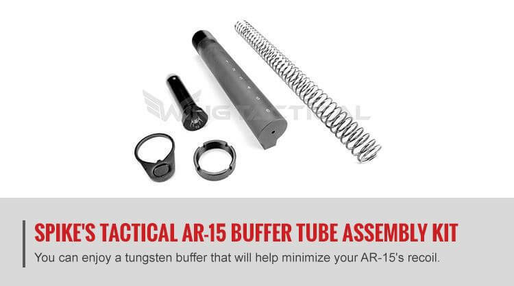 Picture of spike tactical AR-15 buffer tube assembly kit