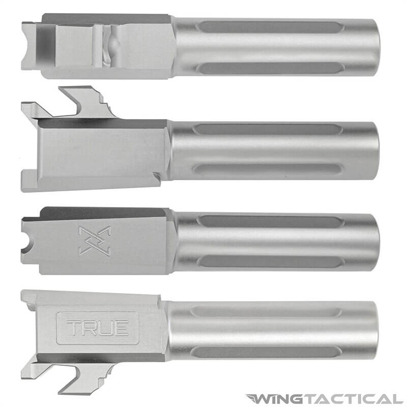 : True Precision Springfield Hellcat match grade X-fluted 9mm barrel in Stainless Steel finish