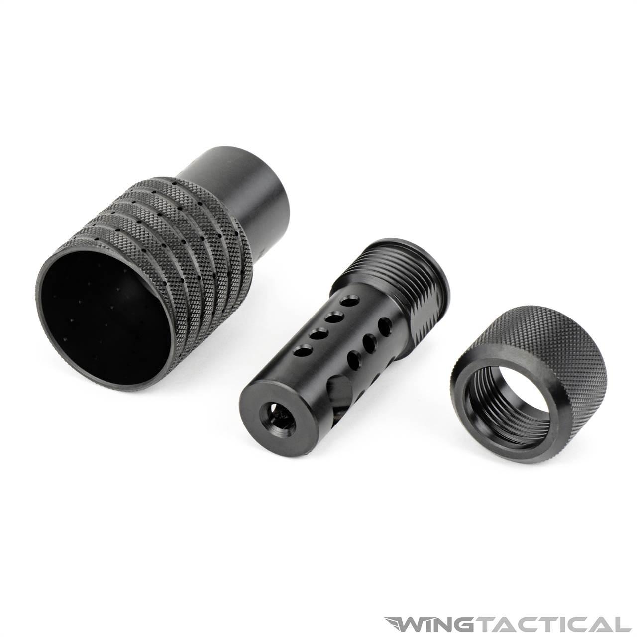 Tactical Modular Ultra Low Concussion 5.56/.223 Muzzle Brake System