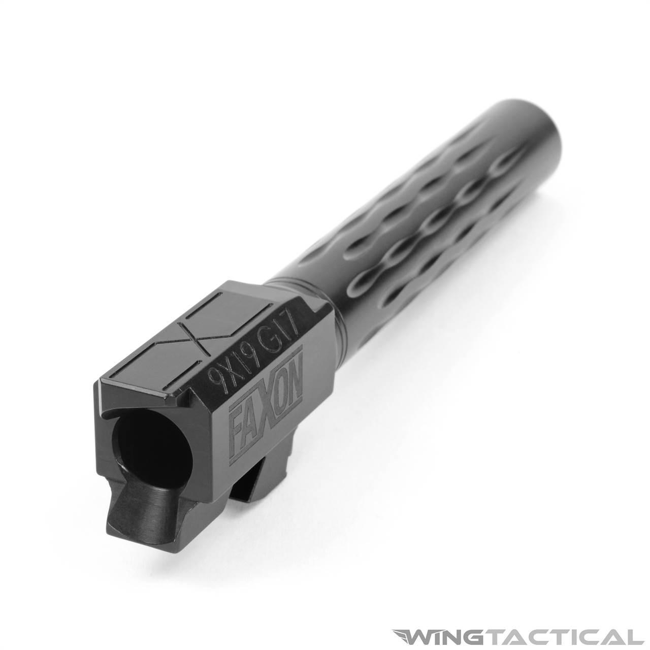 Faxon Flame Fluted Match Barrel for Glock 17 | Wing Tactical