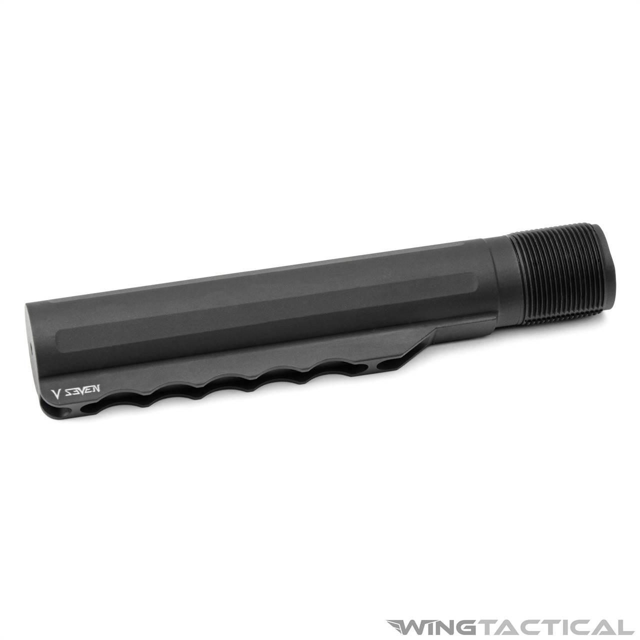V Seven Weapons カービン バッファーチューブ ブラック V Seven Mil-Spec 6-Position Carbine Buffer Tube | Wing Tactical