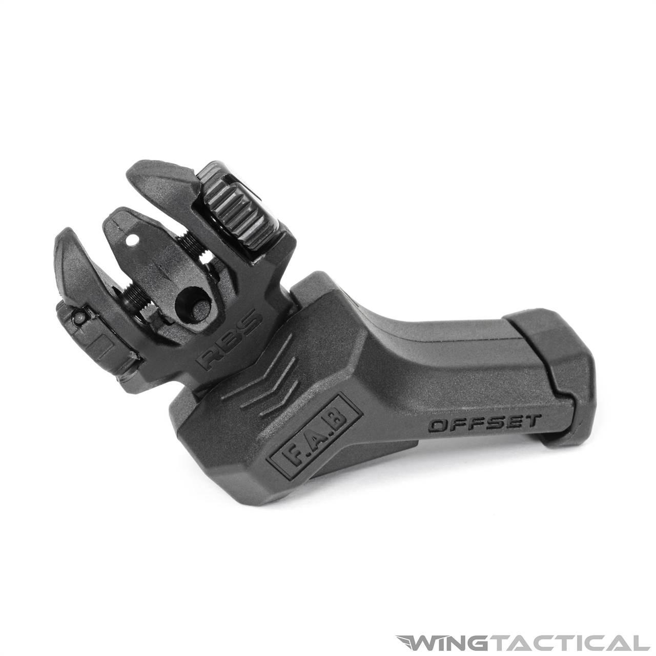 FAB Defense FRBS 45-Degree Offset Flip-Up Sight Set | Wing Tactical
