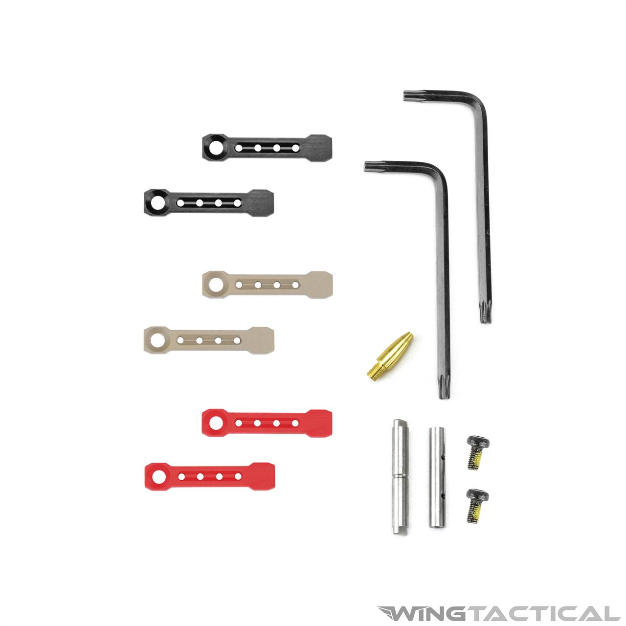 AR-15 Complete Anti-Rotation Trigger/Hammer Pin Set (Anodized