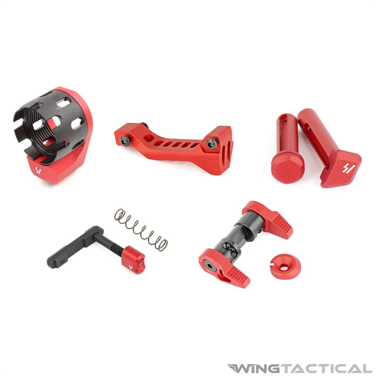 Strike Industries Red AR-15 Lower Parts | Wing Tactical