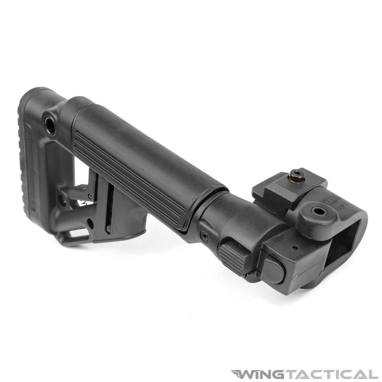 FAB Defense AK/AKM/AKS/AKMS Folding Stock w/ Cheek Riser