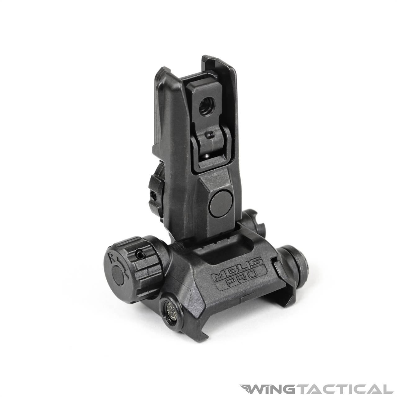 実物Magpul MBUS Pro（Front.Rear） Magpul MBUS Pro Rear Sight Black - G4C Gun Store Canada