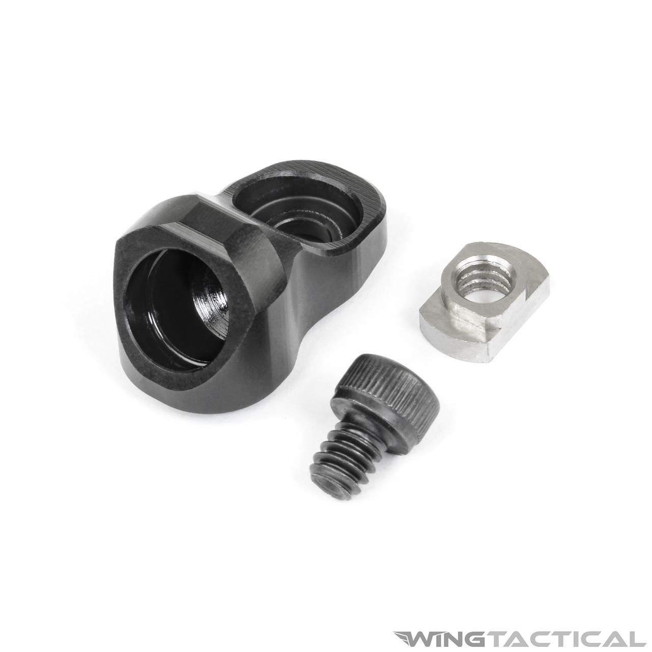 Support D'élingue Pivotant M-LOK QD - Détachement Rapide - Acier Noir - Universel