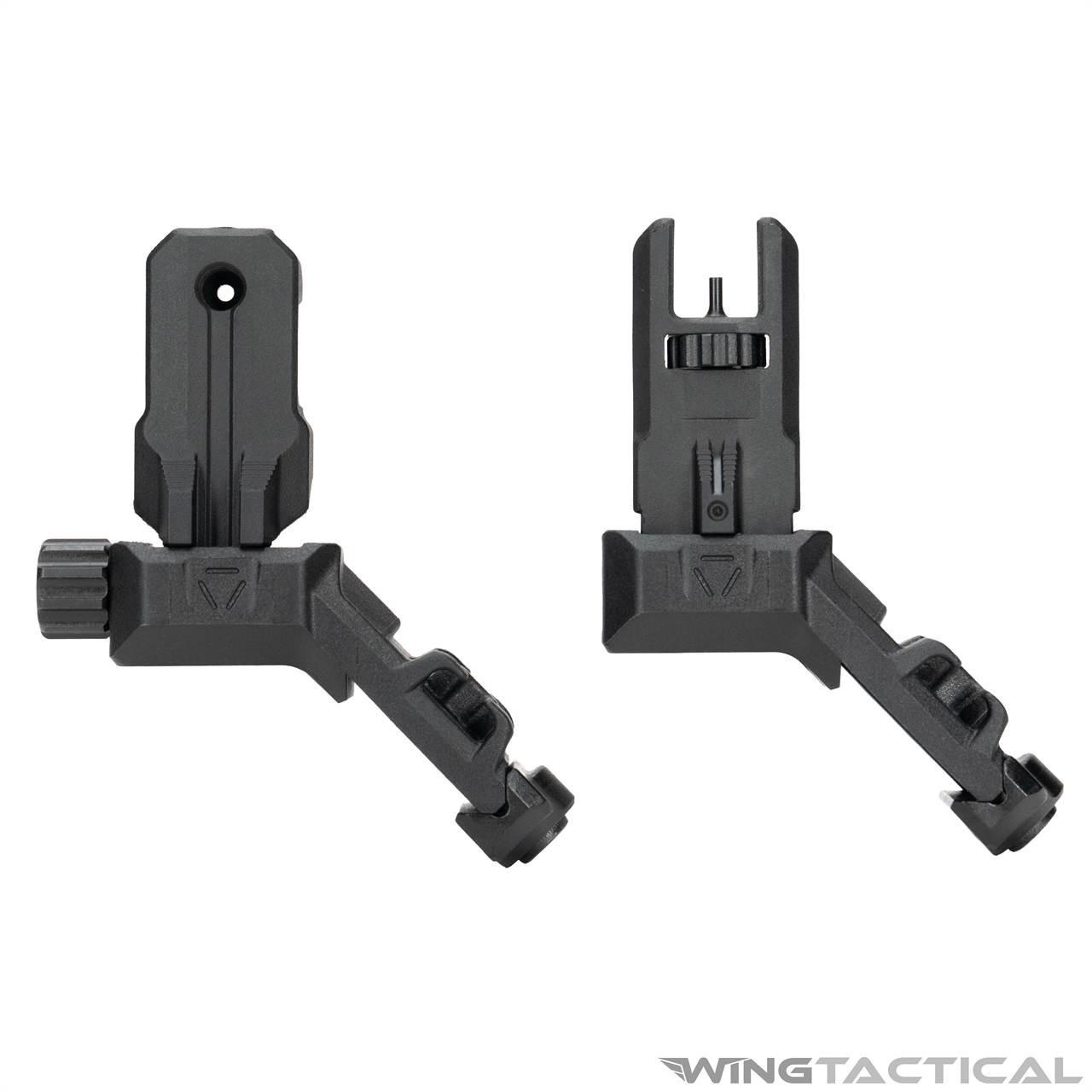 Strike Industries Polymer 45-Degree Offset Flip-Up Sights | Wing