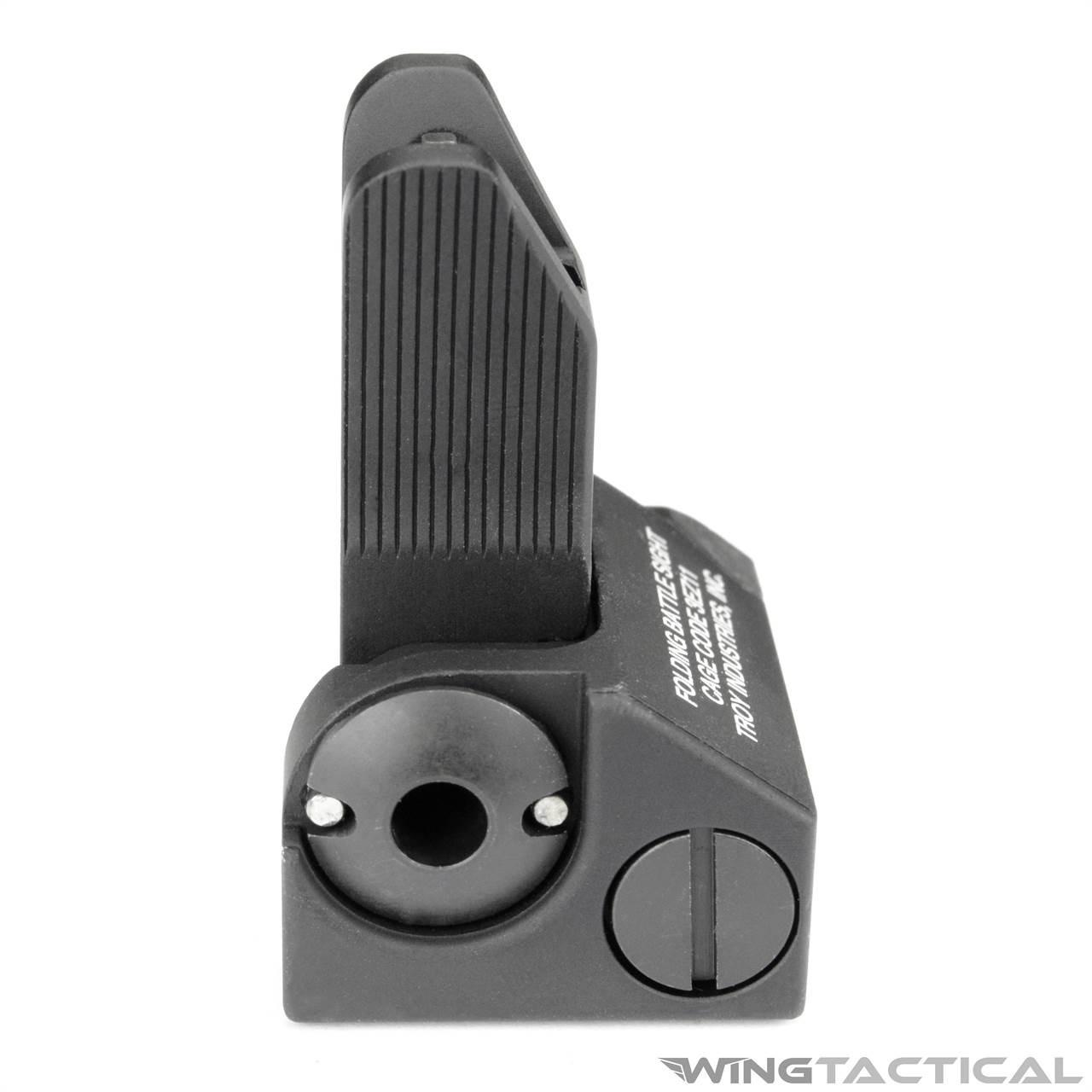 実物　Troy Industries フォールディングバトルフロントサイト Amazon.com : Troy Industries Front HK Folding Battle Sight