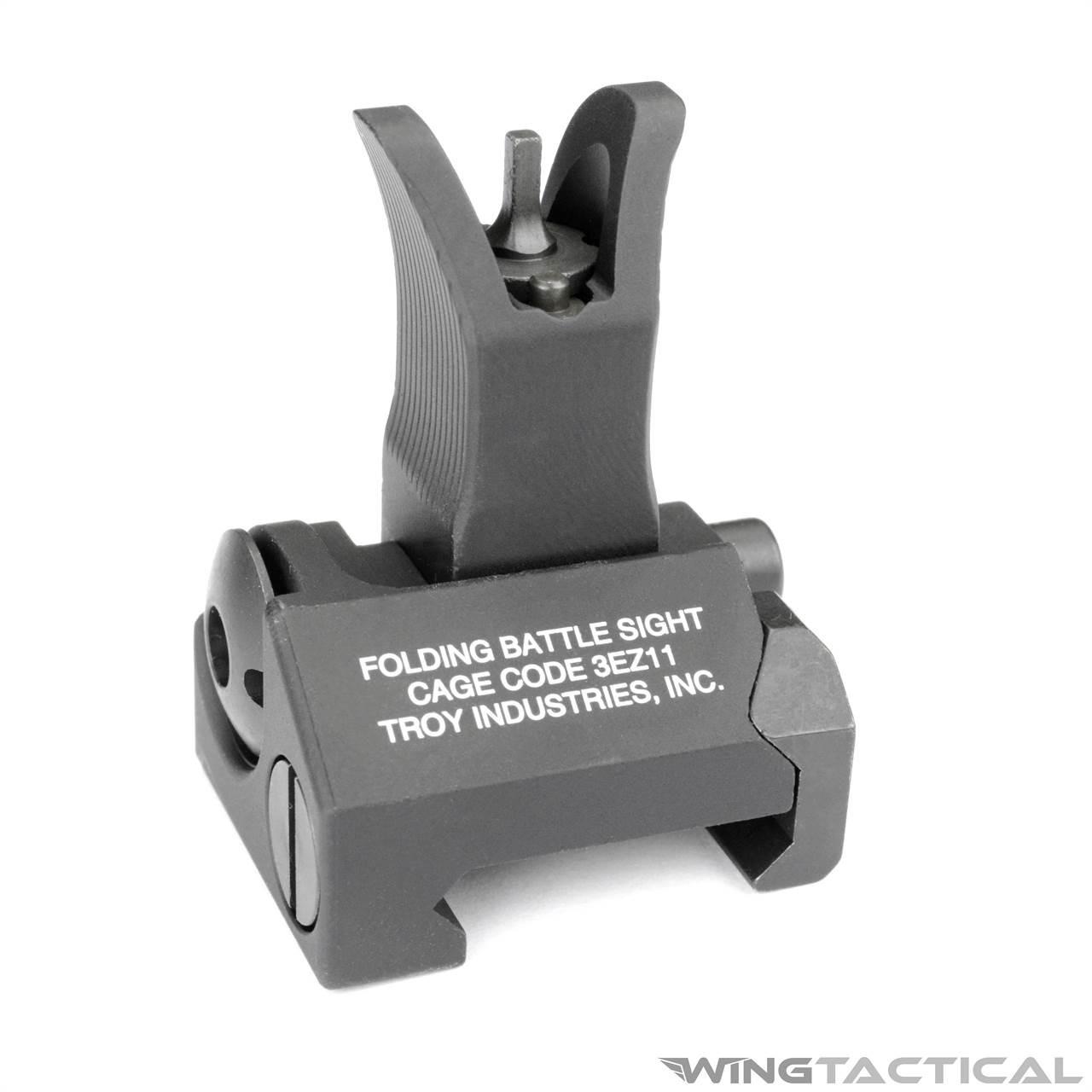 実物　Troy Industries フォールディングバトルフロントサイト Troy M4 Flip Up Front Battle Sight | Wing Tactical