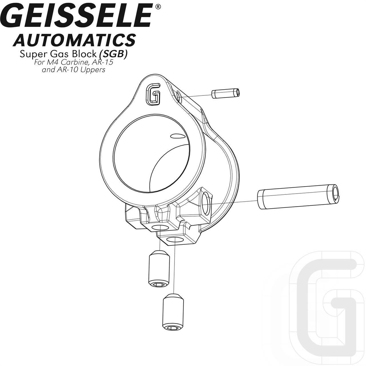 GEISSELE SUPER GAS BLOCK 実物 Geissele Automatics, Super Gas Block, .750, Gas Block