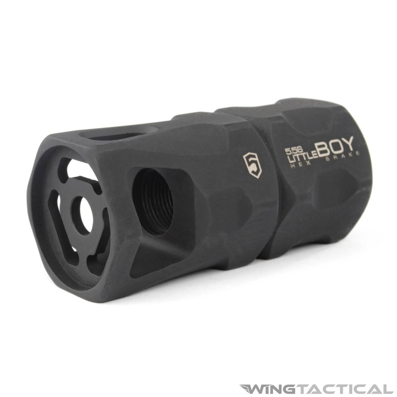 希少 Bahmann Nadel Faden Fantasie 06-9135 Phase 5 LittleBOY Hex Brake | 5.56 / .223 Little Boy Muzzle Boy