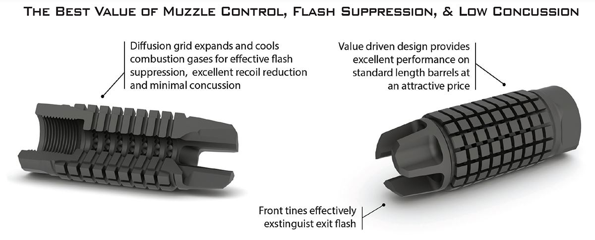 Precision Armament  AFAB® Hybrid Muzzle Device