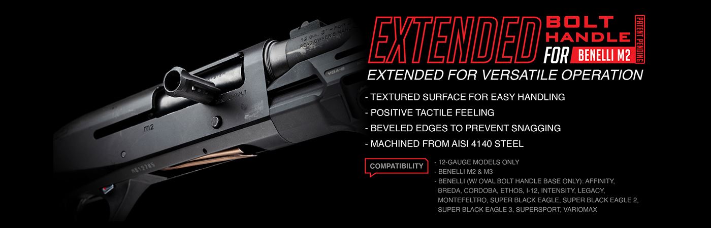 Strike Extended Bolt Handle for Benelli M2