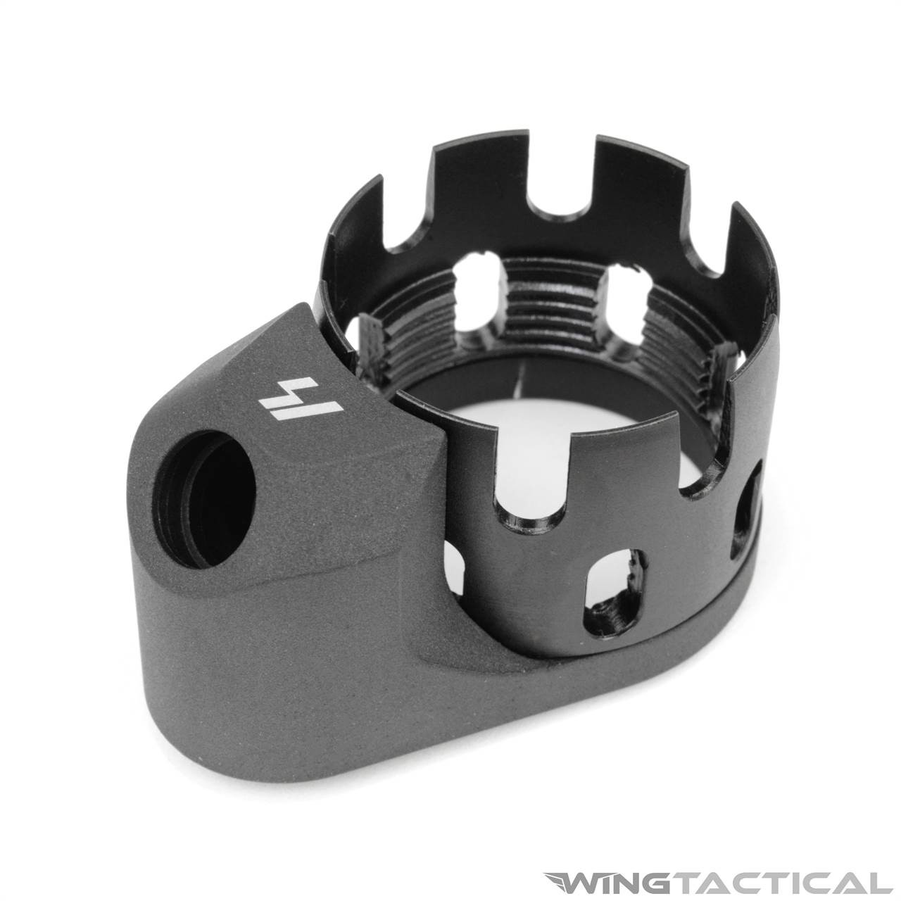 Ultralight QD End Plate & Castle Nut Set for AR-15 AR-308 - Black