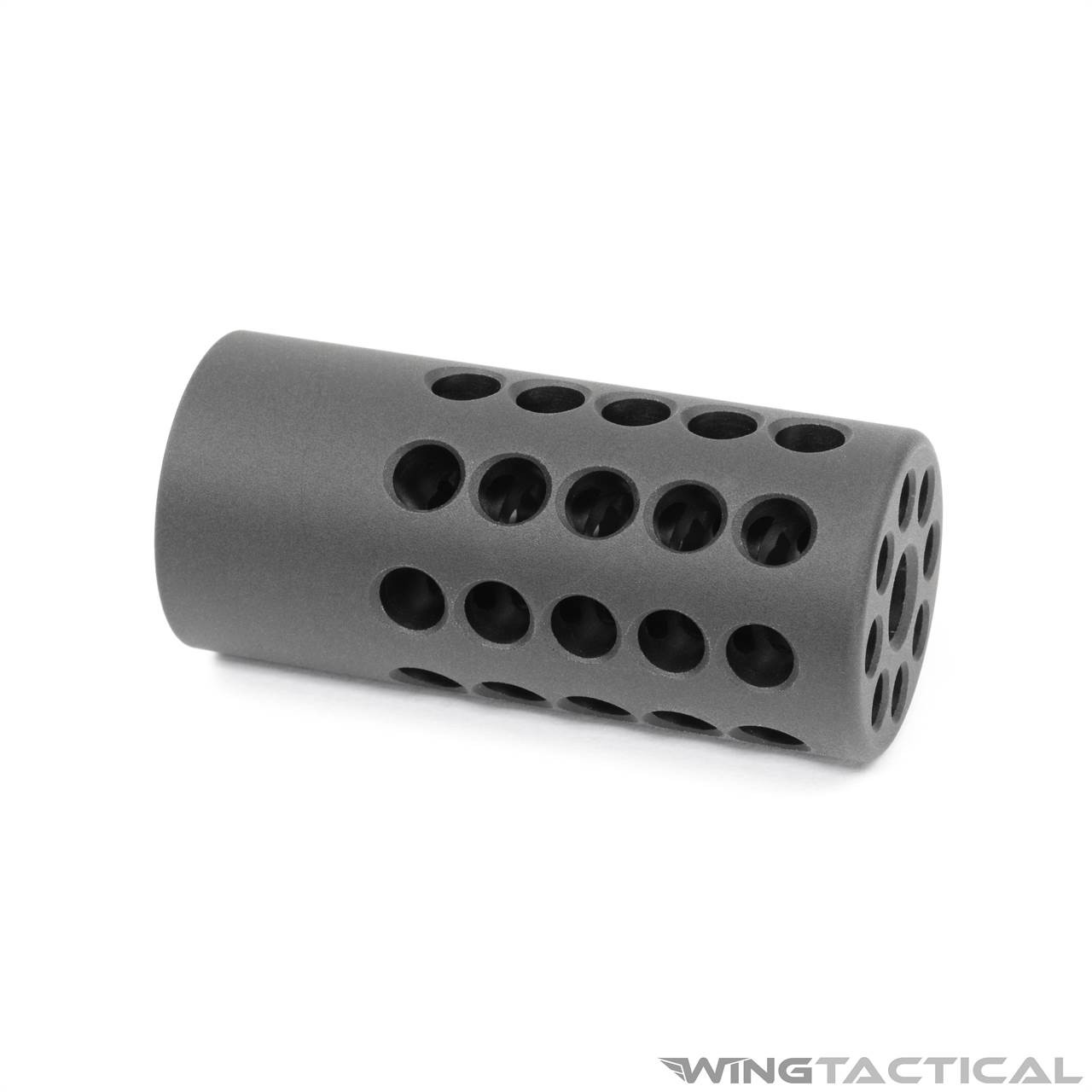 Excellent 1/2x28 TPI Muzzle Brake Compensator Anodized Tan For 9mm Glock