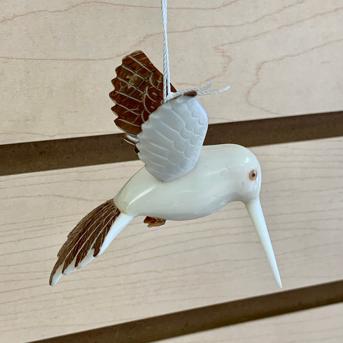 Tagua Nut Hummingbird Ornament