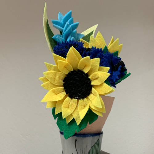 Felted Flower Bouquet - Sunflower