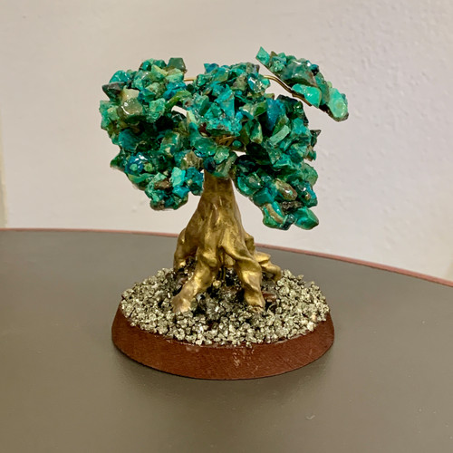 Small wire and agate stone tree sculpture. Fairtrade. Handmade. Handcrafted in Perú