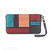 Leather Color Block Wallet/Wristlet