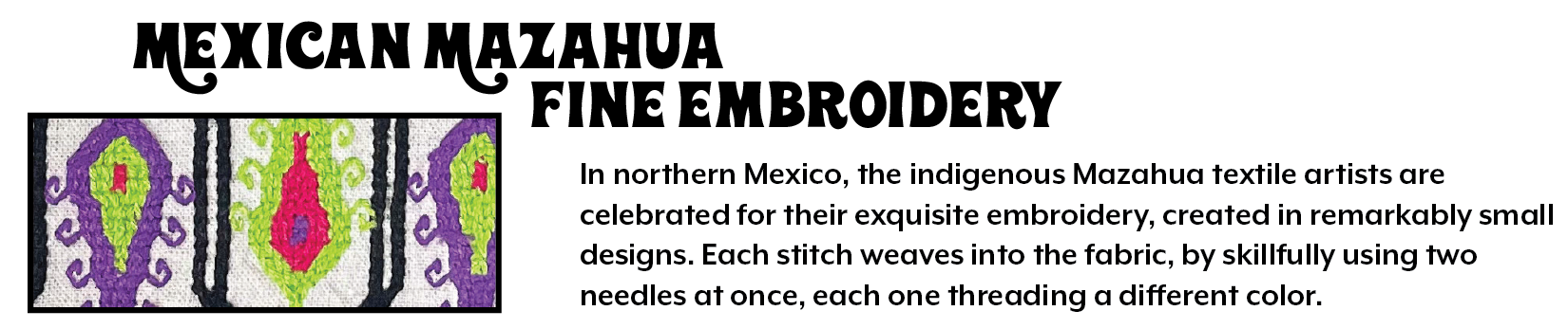 Mazahua Embroidery