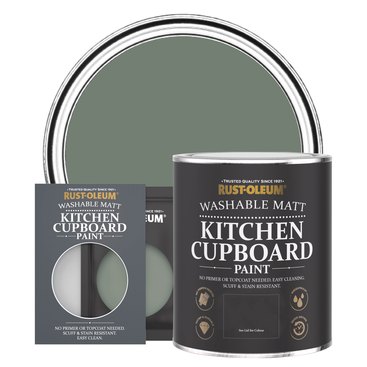 Dijon Kitchen Cupboard Paint - Matt Yellow Finish