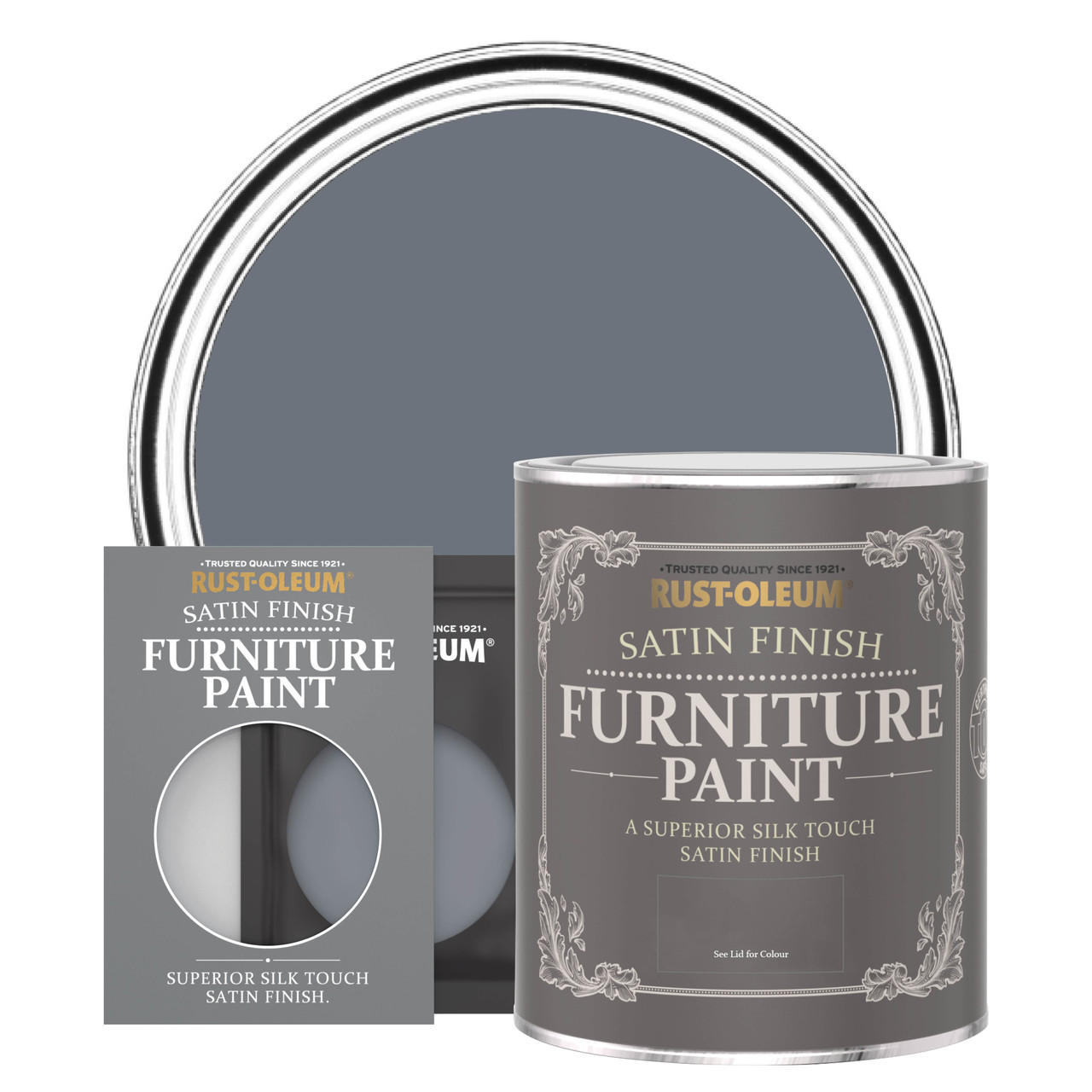 Marine Grey Furniture Trim Paint Satin Grey Finish