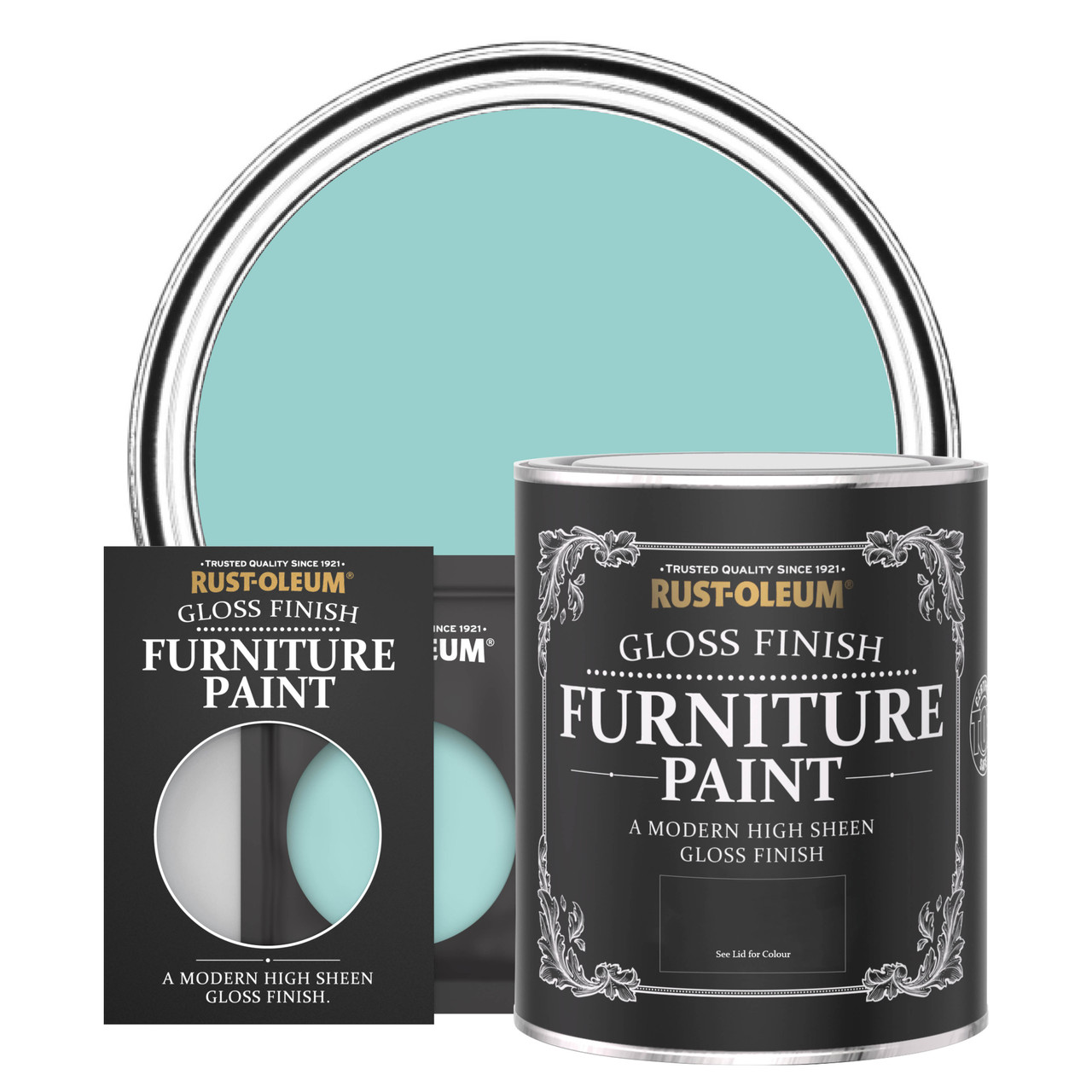 Teal Furniture & Trim Paint Satin Blue Finish