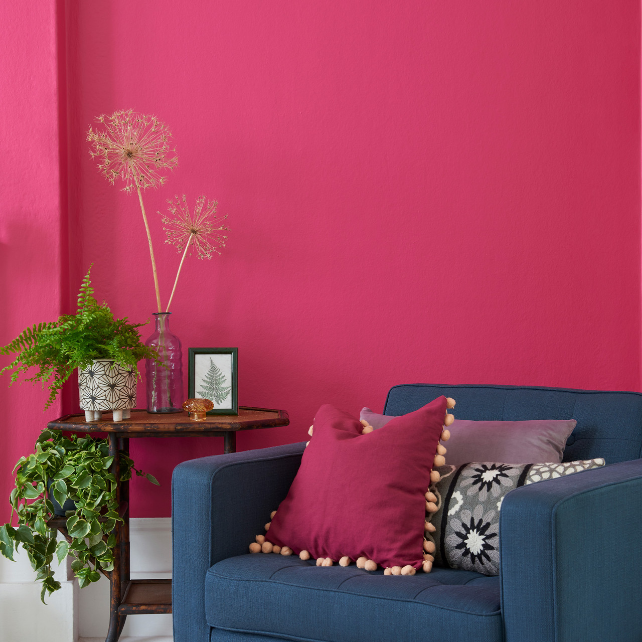 Pink shop paint wall