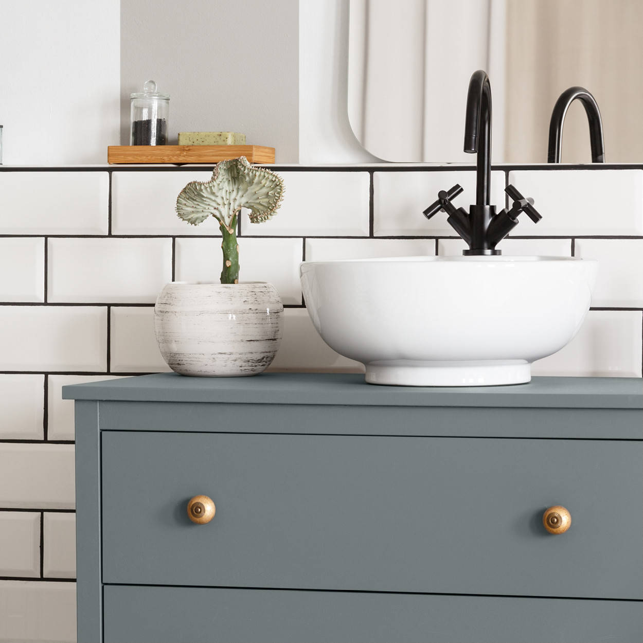 Slate Bathroom Wood & Cabinet Paint - Matt Grey