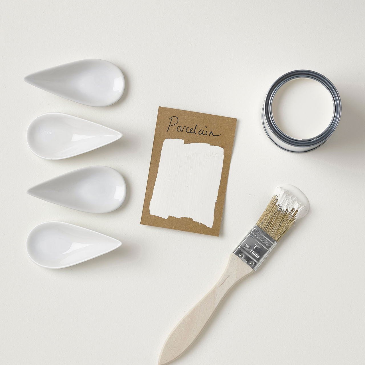 Porcelain Bathroom Tile Paint - Matt White Finish