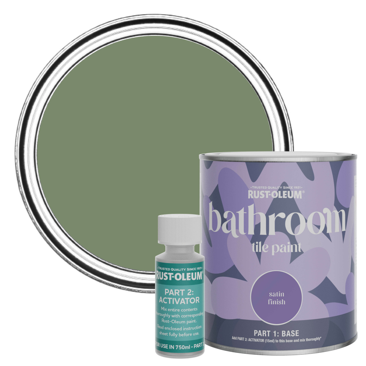 green bathroom tile paint