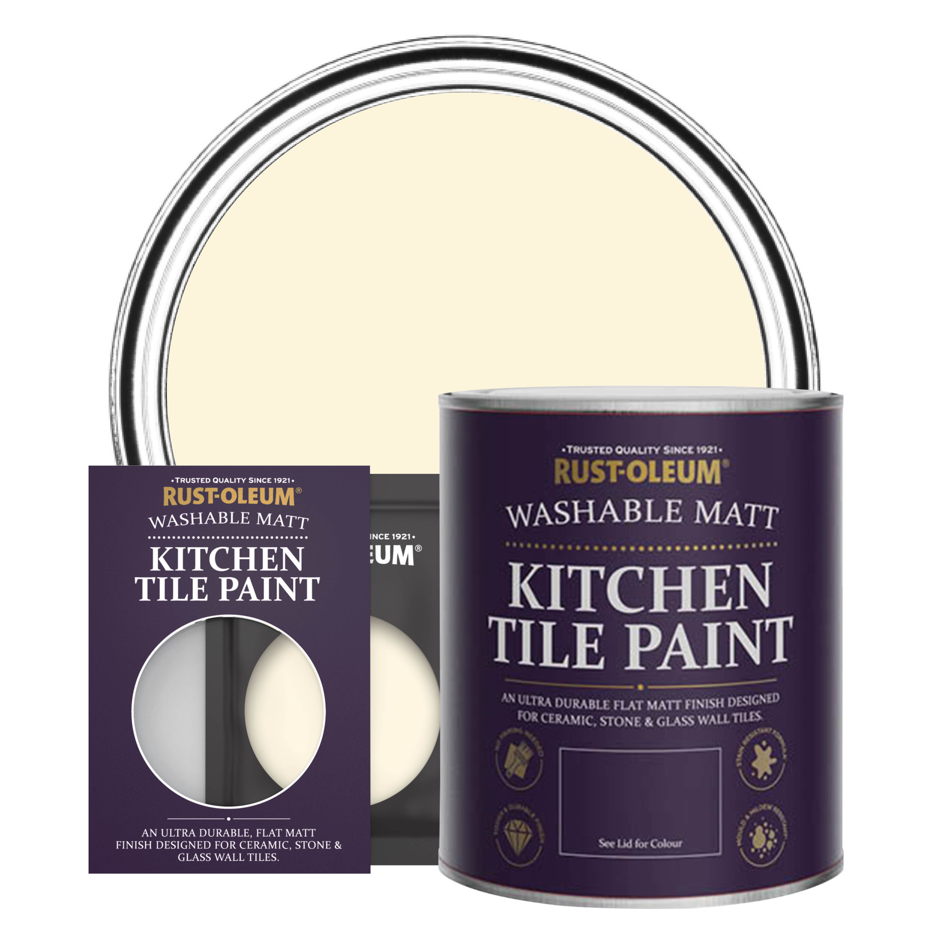 Clotted Cream Kitchen Cupboard Paint - Matt Cream Finish