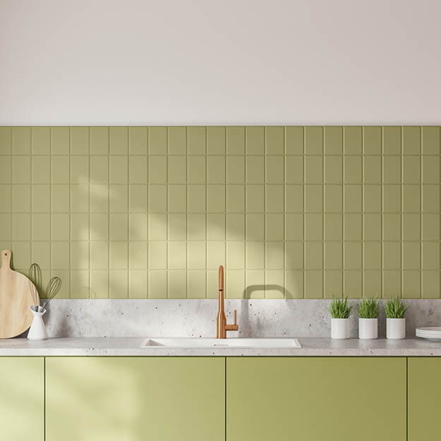 Sage Green Kitchen Tile Paint Matt Green Finish