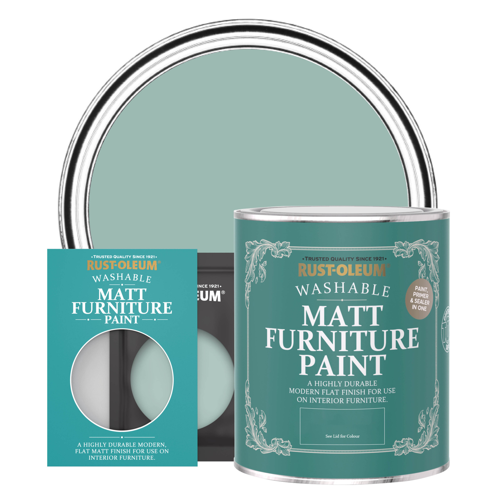 Coastal Blue Furniture & Trim Paint Satin Blue Finish