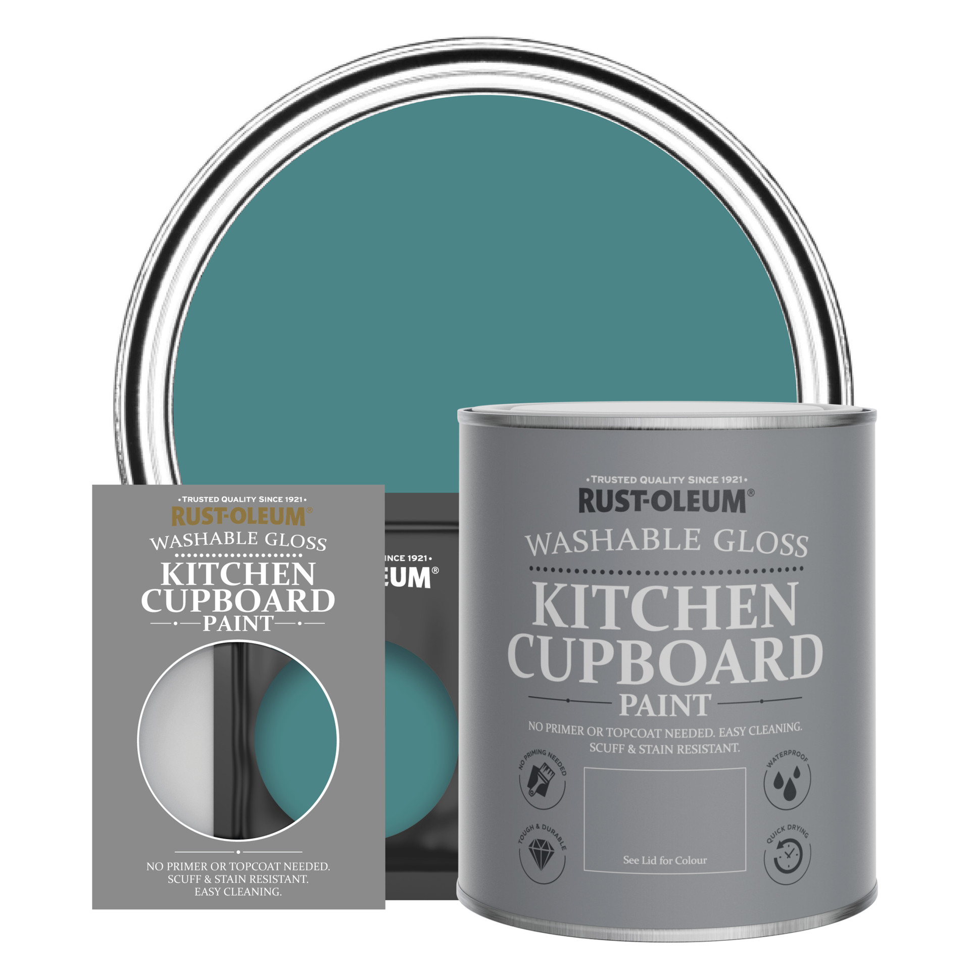 Belgrave Kitchen Cupboard Paint Satin Blue Finish