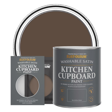 Kitchen Cupboard Paint, Satin Finish - Coffee Bean