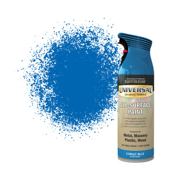 Universal Spray Paint. Gloss Finish - Cobalt Blue 400ml