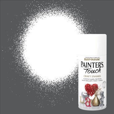 Painter's Touch Craft Enamel Spray Paint, Gloss Finish - White 150ml