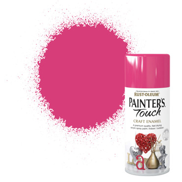 Painter's Touch Craft Enamel Spray Paint, Gloss Finish - Blossom Pink 150ml