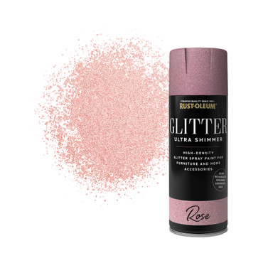 Ultra Shimmer Glitter Spray Paint, Rose 400ml