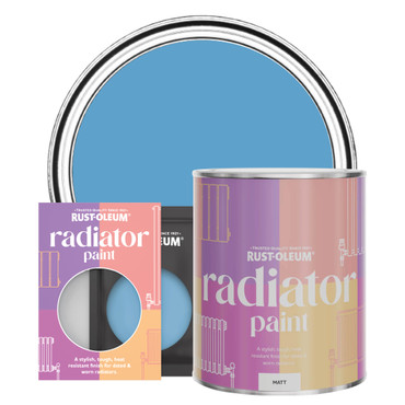 Radiator Paint, Matt Finish - Cerulean