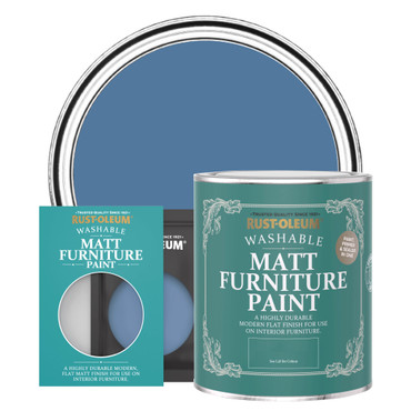 Matt Furniture Paint - BLUE SILK