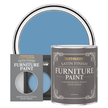 Satin Furniture Paint - CORNFLOWER BLUE