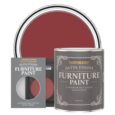 Satin Furniture Paint - EMPIRE RED