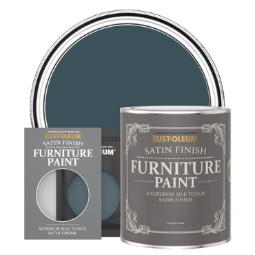 Satin Furniture Paint - EVENING BLUE