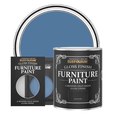 Gloss Furniture Paint - BLUE SILK
