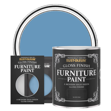 Gloss Furniture Paint - CORNFLOWER BLUE