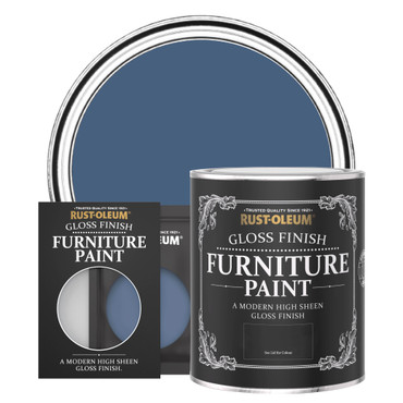 Gloss Furniture Paint - INK BLUE